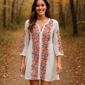 Roberta Roller Rabbit Floral Tunic Oversized Can be Worn As‎ A Dress